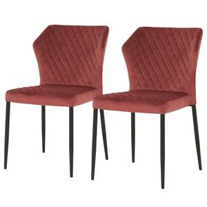 Chaises Stawell - lot de 2 Carmin