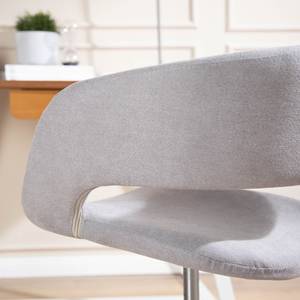 Chaise de bureau Buggio II Gris lumineux - Blanc