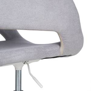 Chaise de bureau Buggio II Gris lumineux - Blanc