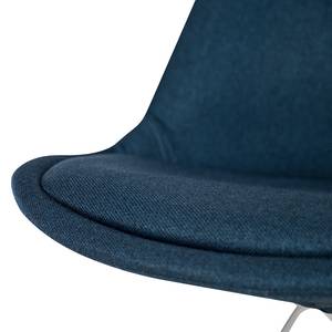 Bürodrehstuhl Aledas Webstoff Cors: Jeansblau - Weiß