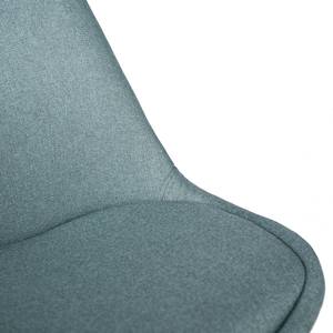 Bürostuhl ALEDAS Webstoff Cors: Mintgrau - Chrom glänzend