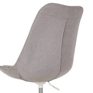 Chaise de bureau ALEDAS Tissu Enisa: Gris clair - Blanc