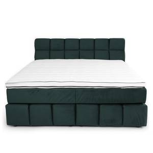 Boxspringbett Casa View Petrol - 160 x 200cm - Doppelmatratze H2/H3