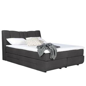 Boxspringbett Acworth Schlamm - 180 x 200cm - Doppelmatratze H3/H4