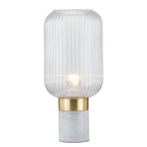 Lampe Malli Verre transparent / Marbre - 1 ampoule