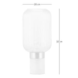 Tafellamp Malli transparant glas/marmer - 1 lichtbron