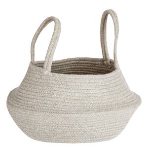 Panier de rangement Sibila II Gris - Fibres naturelles - 25 x 28 x 25 cm