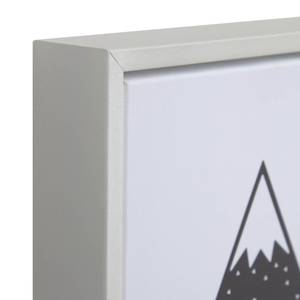 Wandbild-Set Nisi (3-teilig) Weiß - Holzwerkstoff - 30 x 42 x 4 cm