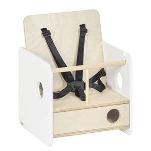 Kindersitz Nuun Beige - Weiß - Holzwerkstoff - 36 x 47 x 36 cm