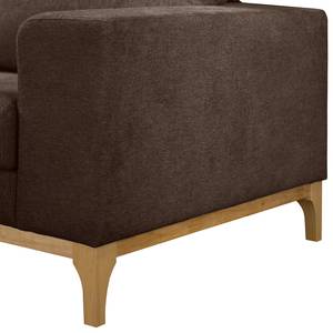 Fauteuil Darling Microfibre - Microfibre Tulia: Marron foncé