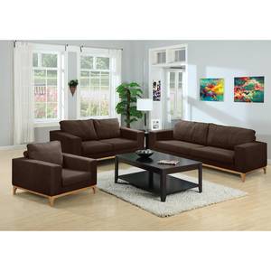 Sofa Darling (2-Sitzer) Microfaser - Microfaser Tulia: Dunkelbraun