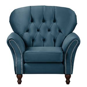 Fauteuil Dassel fluweel - Velours Onoli: Marineblauw