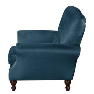 Fauteuil Dassel fluweel - Velours Onoli: Marineblauw