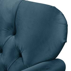 Fauteuil Dassel fluweel - Velours Onoli: Marineblauw