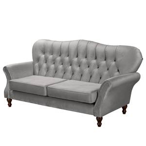 Sofa Dassel (3-Sitzer) Samt - Samt Onoli: Grau