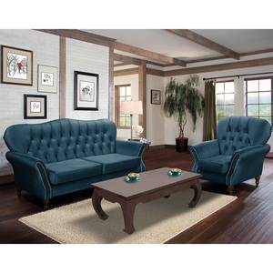 Sofa Dassel (3-Sitzer) Samt - Samt Onoli: Marineblau