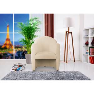 Fauteuil Dante tissu structuré - Tissu structuré Asali: Créme