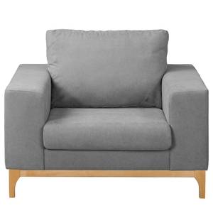 Fauteuil Darling microvezel - Microvezel Rieka: Grijs