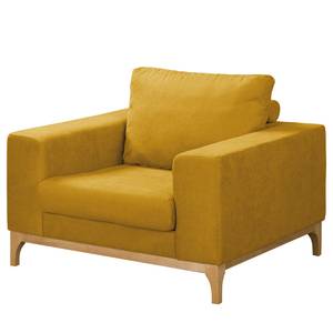 Fauteuil Darling Microfibre - Microfibre Rieka: Jaune moutarde