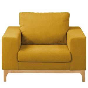 Fauteuil Darling Microfibre - Microfibre Rieka: Jaune moutarde