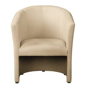 Fauteuil Dapoli tissu structuré - Tissu structuré Grada: Beige