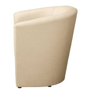 Fauteuil Dapoli structuurstof - Structuurstof Grada: Beige