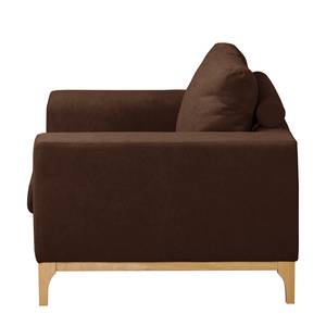 Fauteuil Darling microvezel - Microvezel Rieka: Bruin