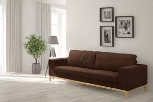 Sofa Darling (3-Sitzer) Mircofaser - Microfaser Rieka: Braun