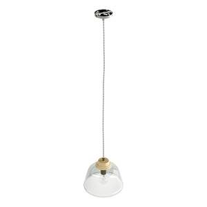 Hanglamp Fauna ijzer/transparant glas - 1 lichtbron