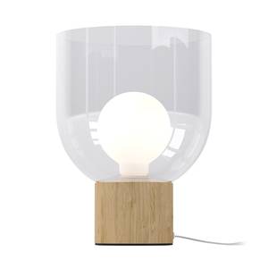 Lampe Fine Acier / Verre transparent - 1 ampoule