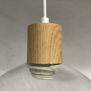 Hanglamp Fine ijzer/transparant glas - 1 lichtbron