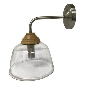 Wandlamp Fauna ijzer/transparant glas - 1 lichtbron
