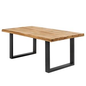Table Alessia Largeur : 160 cm - Noir - Forme en U - Bord droit