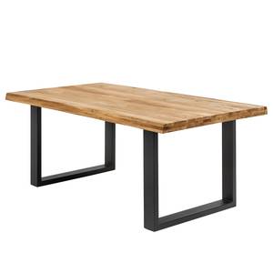 Table Alessia Largeur : 200 cm - Noir - Forme en U - Bord droit