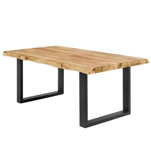 Table Alessia Largeur : 180 cm - Noir - Forme en U - Bord d'arbre