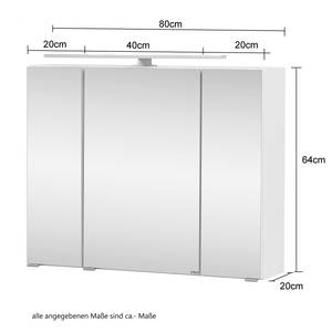 Armoire de toilette Vallersta Avec éclairage intégré - Imitation béton foncé