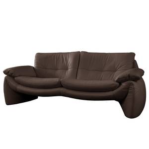 Sofa Budal (3-Sitzer) Echtleder - Echtleder Canela: Schokobraun