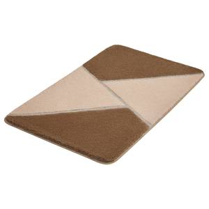 Tapis de bain Hailey II Polyacrylique - Marron - 60 x 100 cm