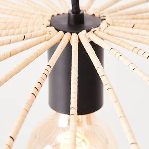 Hanglamp Malty rotan/staal - 1 lichtbron