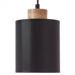 Hanglamp Vonnie textielmix/staal - 4 lichtbronnen - Zwart