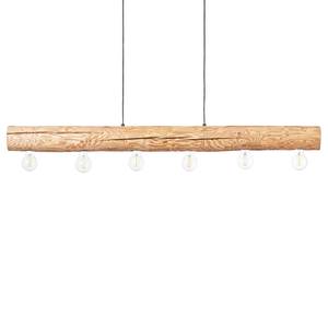 Hanglamp Trabo II deels massief grenenhout/staal - 6 lichtbronnen