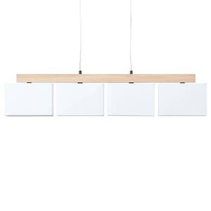 Hanglamp Rayan textielmix/staal - 4 lichtbronnen