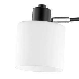 Tafellamp KOLIND Zwart metaal/Wit opaalglas
