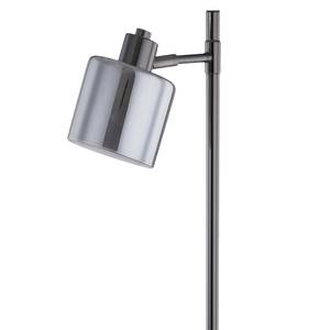 Staande lamp KOLIND 1 lichtbron Glanzend grijs metaal/Rookglas