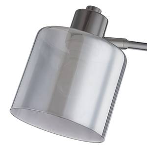 Staande lamp KOLIND 1 lichtbron Glanzend grijs metaal/Rookglas