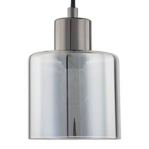 Hanglamp KOLIND 3 lichtbronnen Glanzend grijs metaal/Rookglas