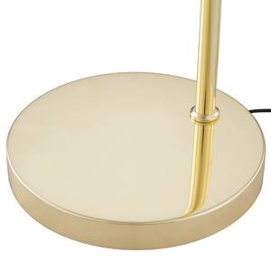 Staande lamp KOLIND 1 lichtbron Glanzend goudkleurig metaal/Amberkleurig glas