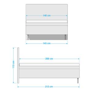 Boxspring myNap Taupe - 140 x 200cm