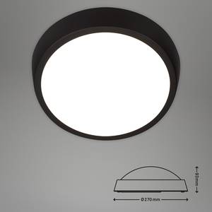 LED-wandlamp Hagen polycarbonaat - 1 lichtbron - Zwart