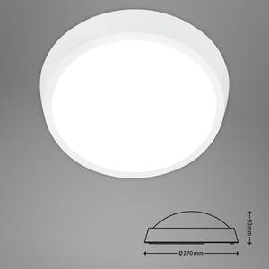 LED-wandlamp Hagen polycarbonaat - 1 lichtbron - Wit